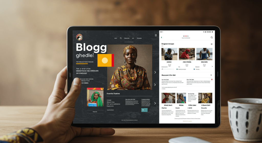 Blog website design in Chad